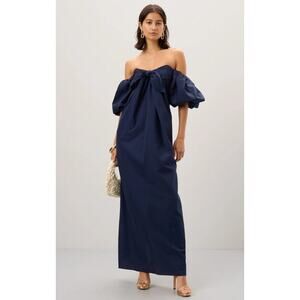 CAROLINE CONSTAS Reyna Navy Dress - Size XS